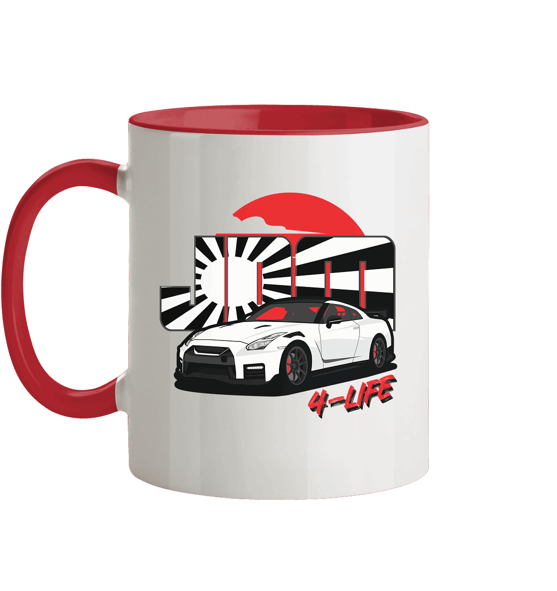 JDM4-Life R35 Merch - Tasse zweifarbig