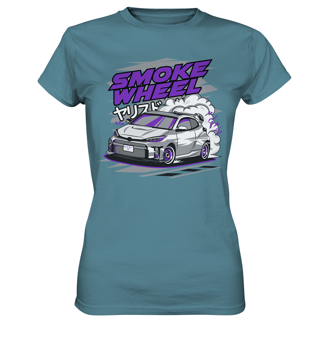Smoke Wheel GRMN Yaris - Ladies Premium Shirt
