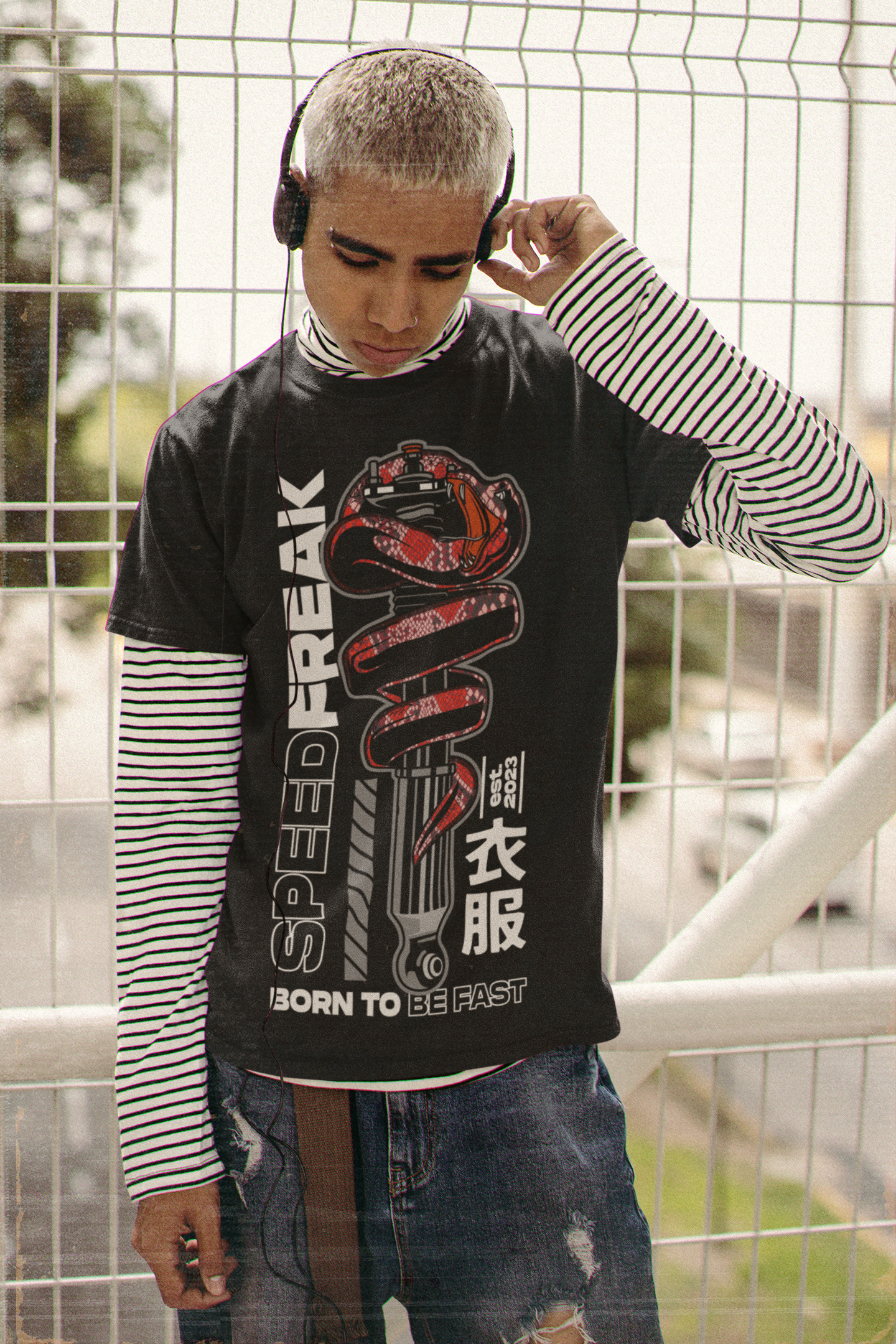 Coiled Static Snake - Premium Shirt