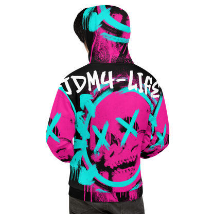 Unisex-Kapuzenpullover Allover JDM4-Life Graffiti