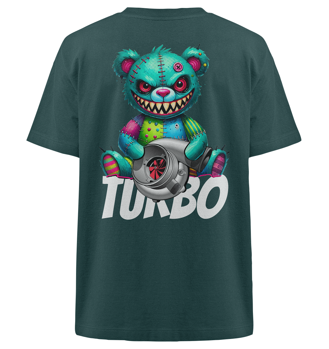 Zombie Turbo Teddy - Heavy Oversized Organic Shirt