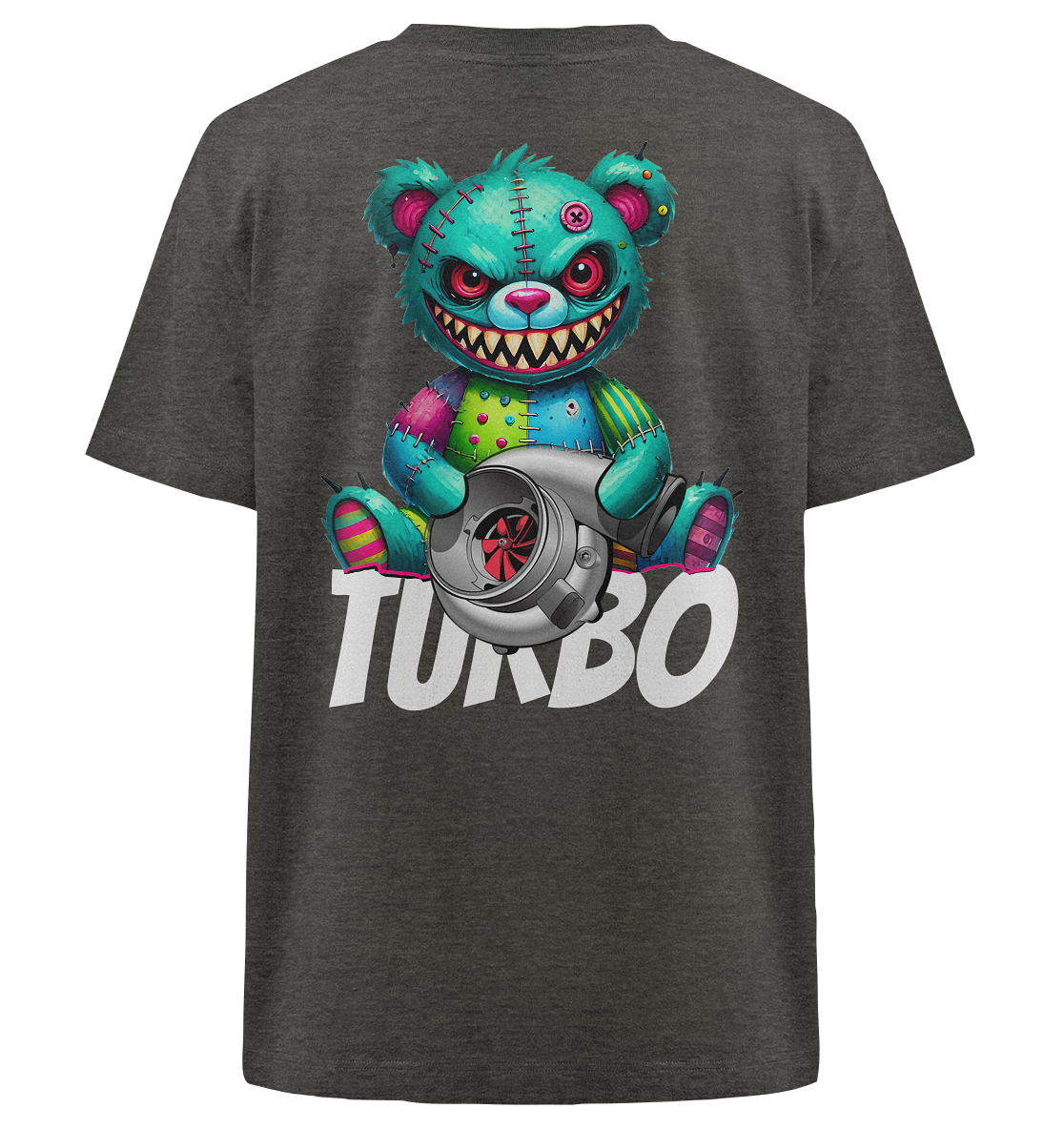 Zombie Turbo Teddy - Heavy Oversized Organic Shirt