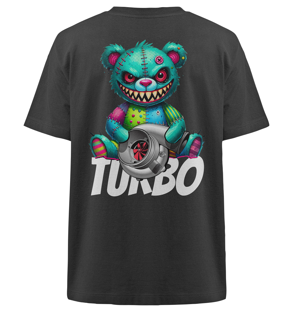Zombie Turbo Teddy - Heavy Oversized Organic Shirt