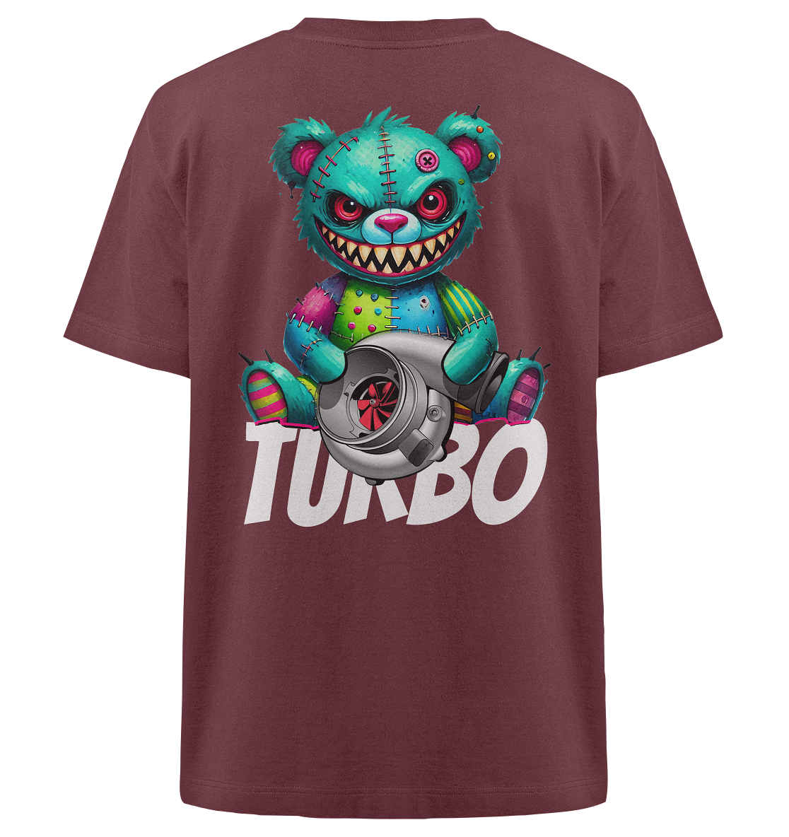Zombie Turbo Teddy - Heavy Oversized Organic Shirt