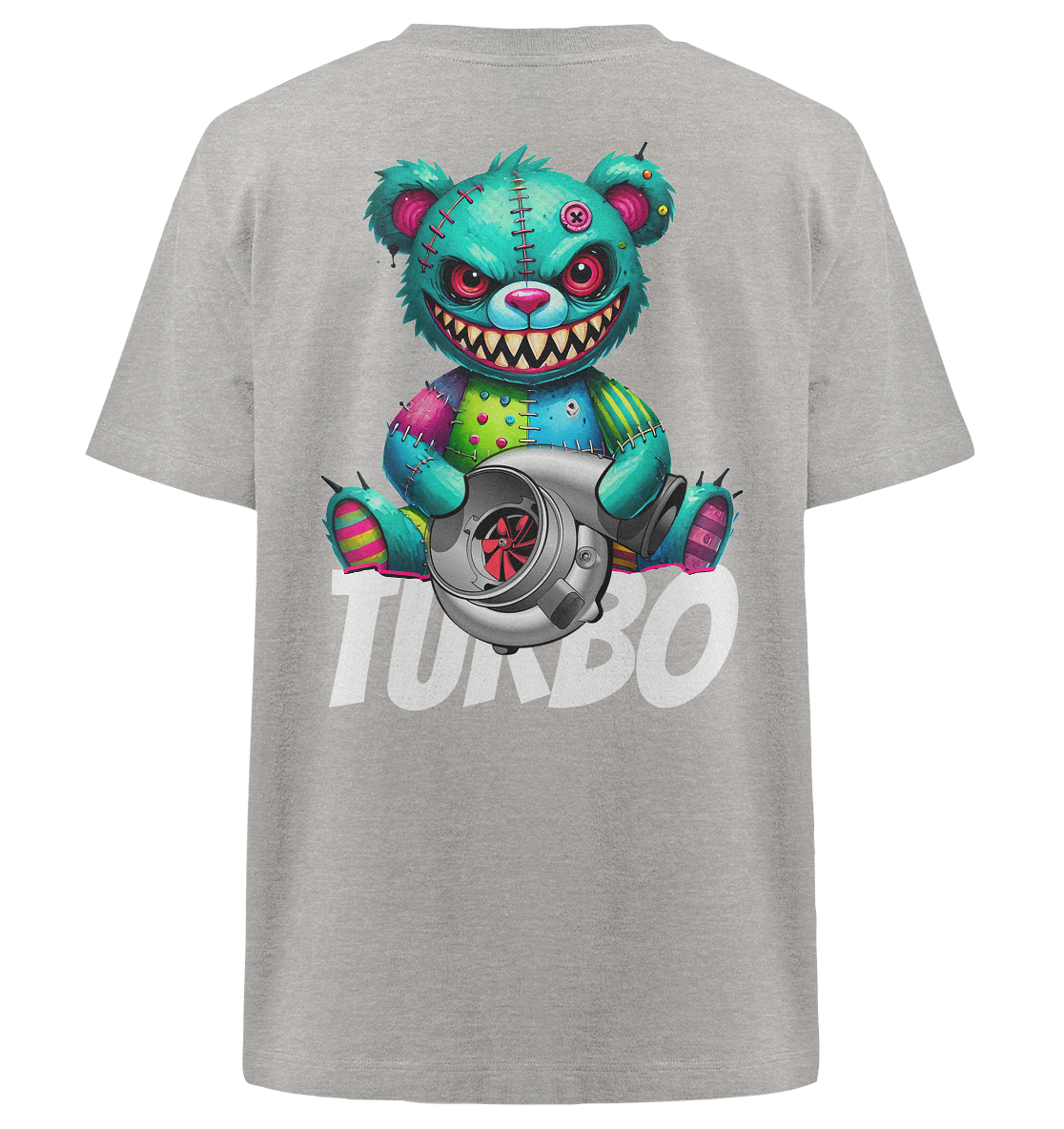 Zombie Turbo Teddy - Heavy Oversized Organic Shirt
