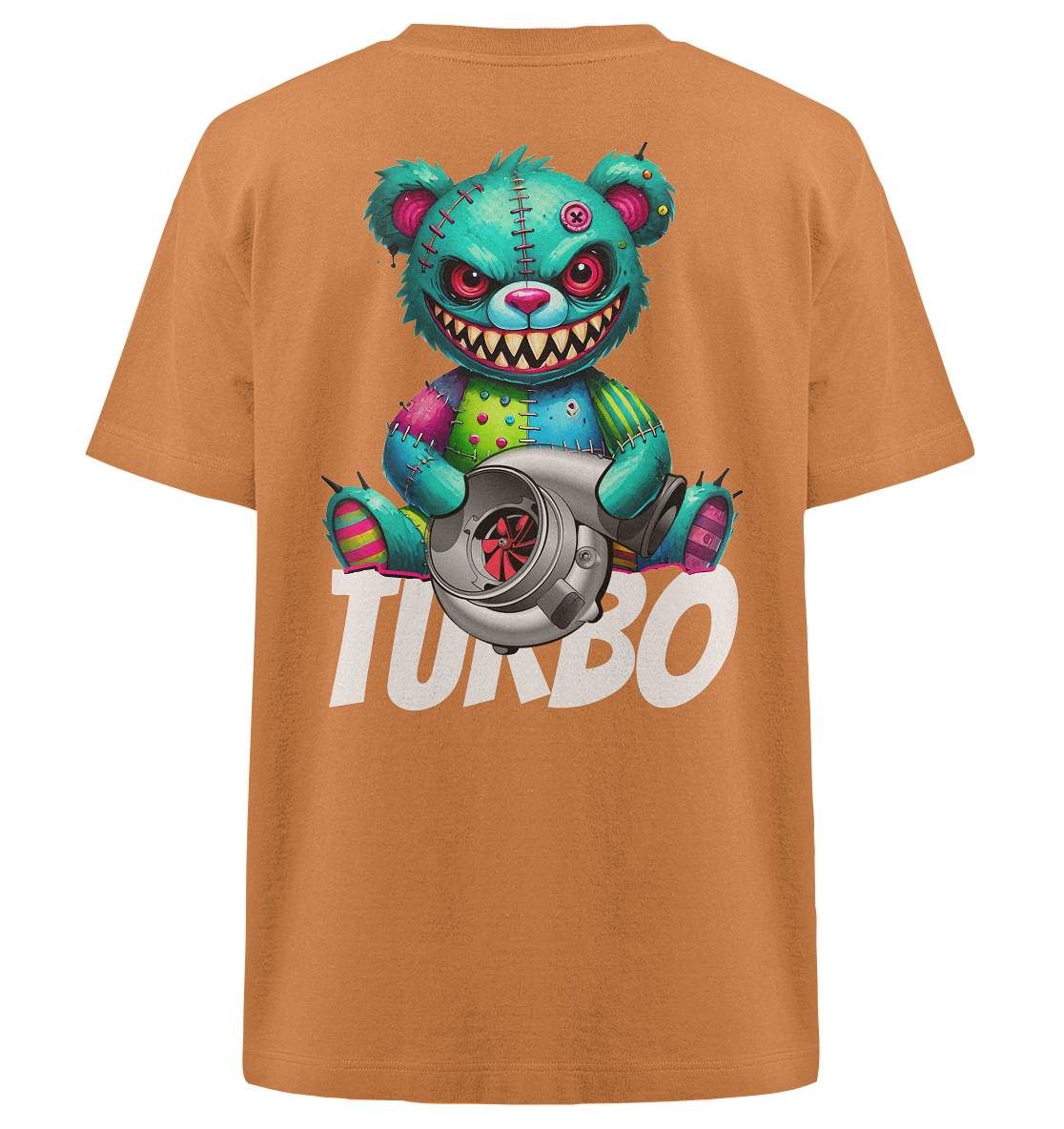 Zombie Turbo Teddy - Heavy Oversized Organic Shirt