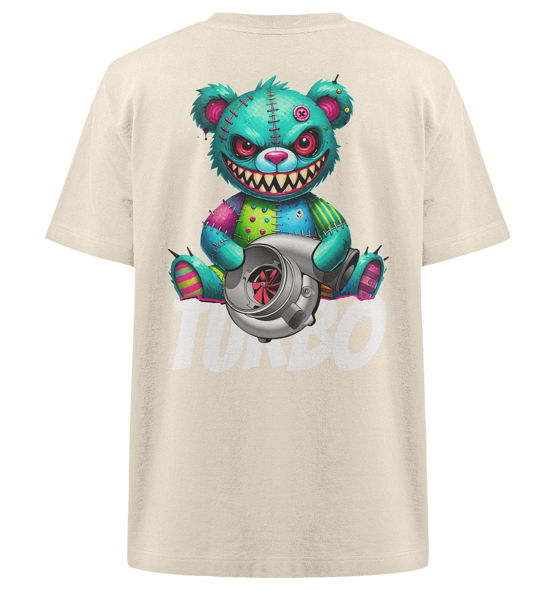 Zombie Turbo Teddy - Heavy Oversized Organic Shirt