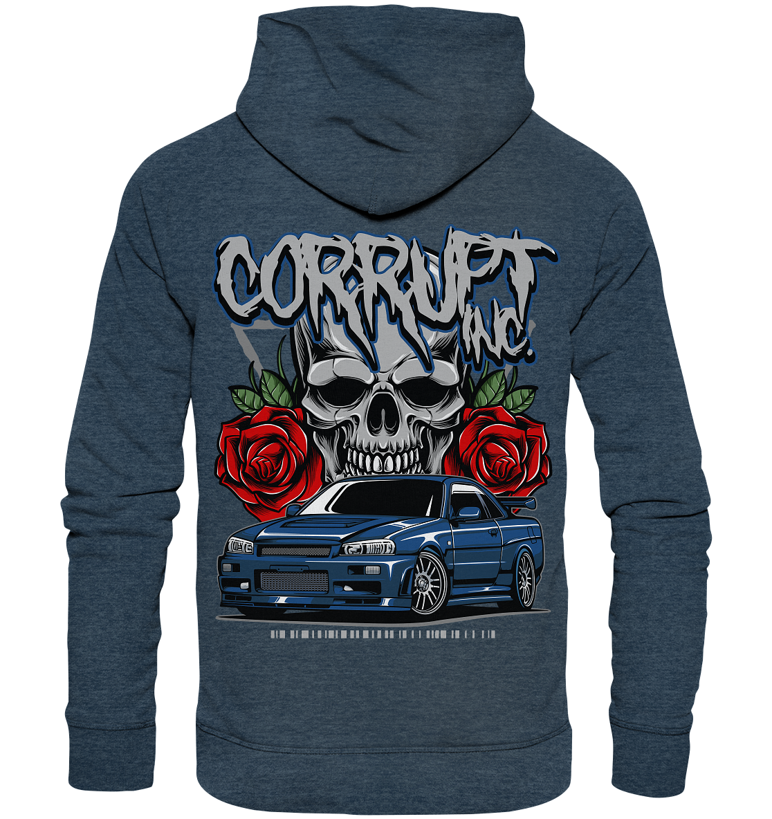 R34 dark night  - Organic Fashion Hoodie
