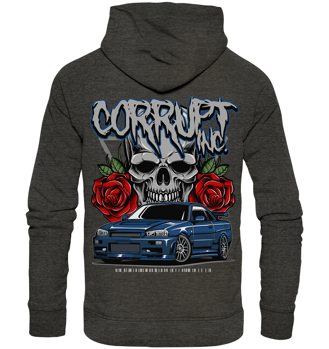 R34 dark night  - Organic Fashion Hoodie