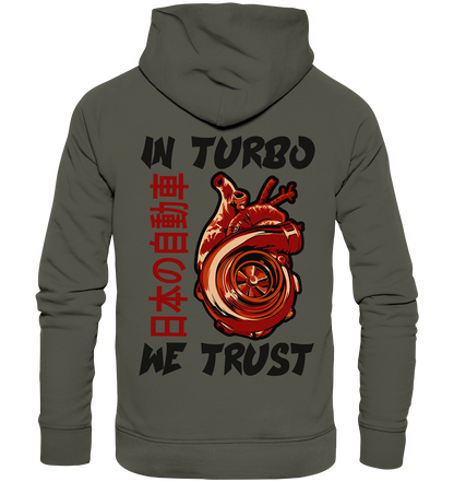 In Turbo We Trust - Organic Hoodie