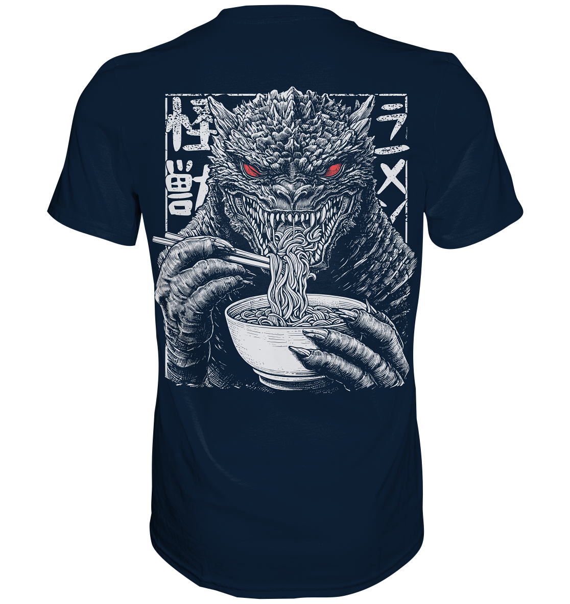 Kaiju eating Ramen - Premium Shirt