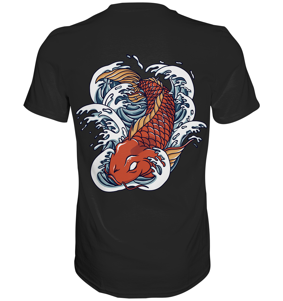 Red Koi Wave  - Premium Shirt