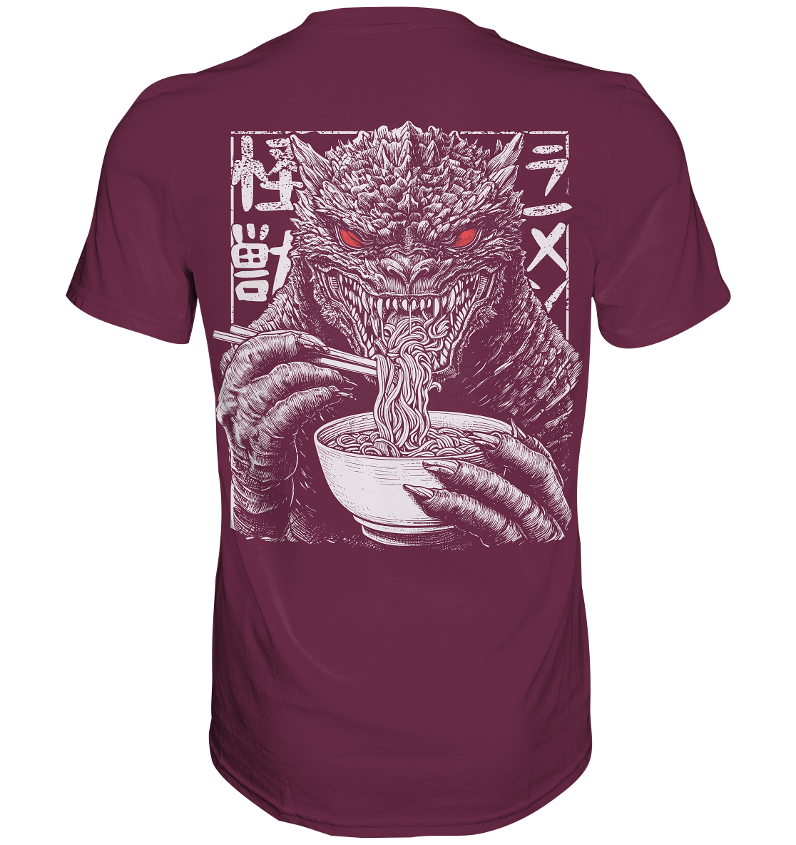 Kaiju eating Ramen - Premium Shirt