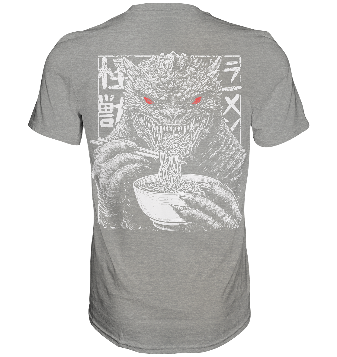 Kaiju eating Ramen - Premium Shirt