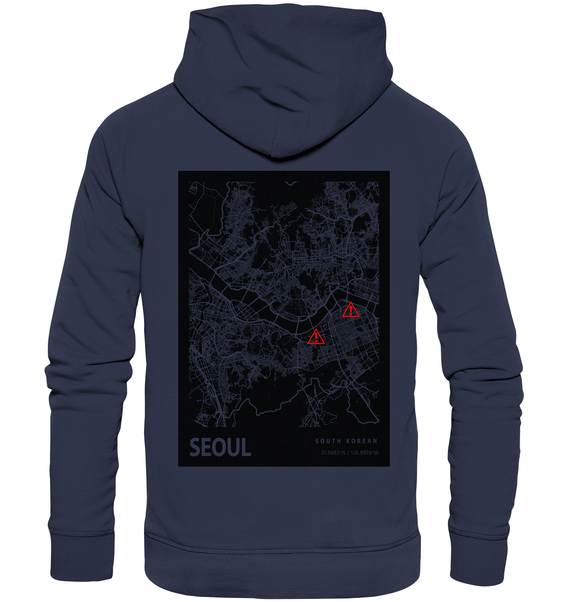 SEOUL Standorte  - Premium Unisex Hoodie