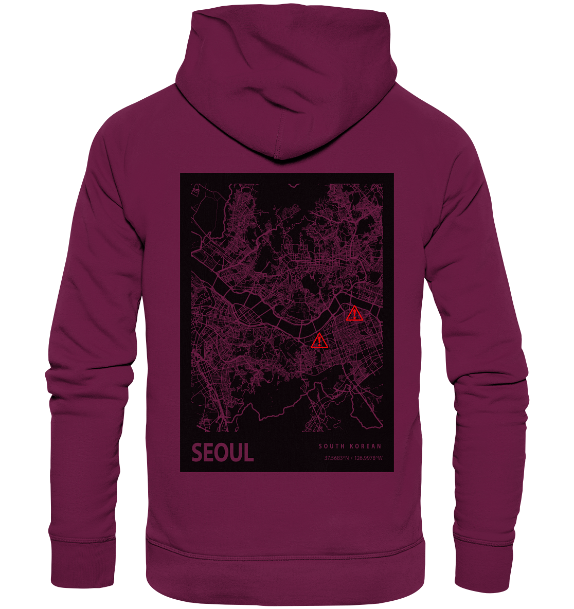 SEOUL Standorte  - Premium Unisex Hoodie