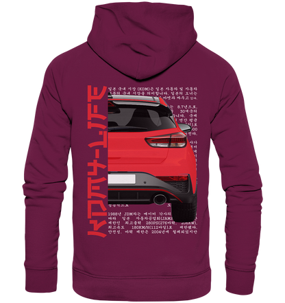 I30N Back Red - Premium Unisex Hoodie