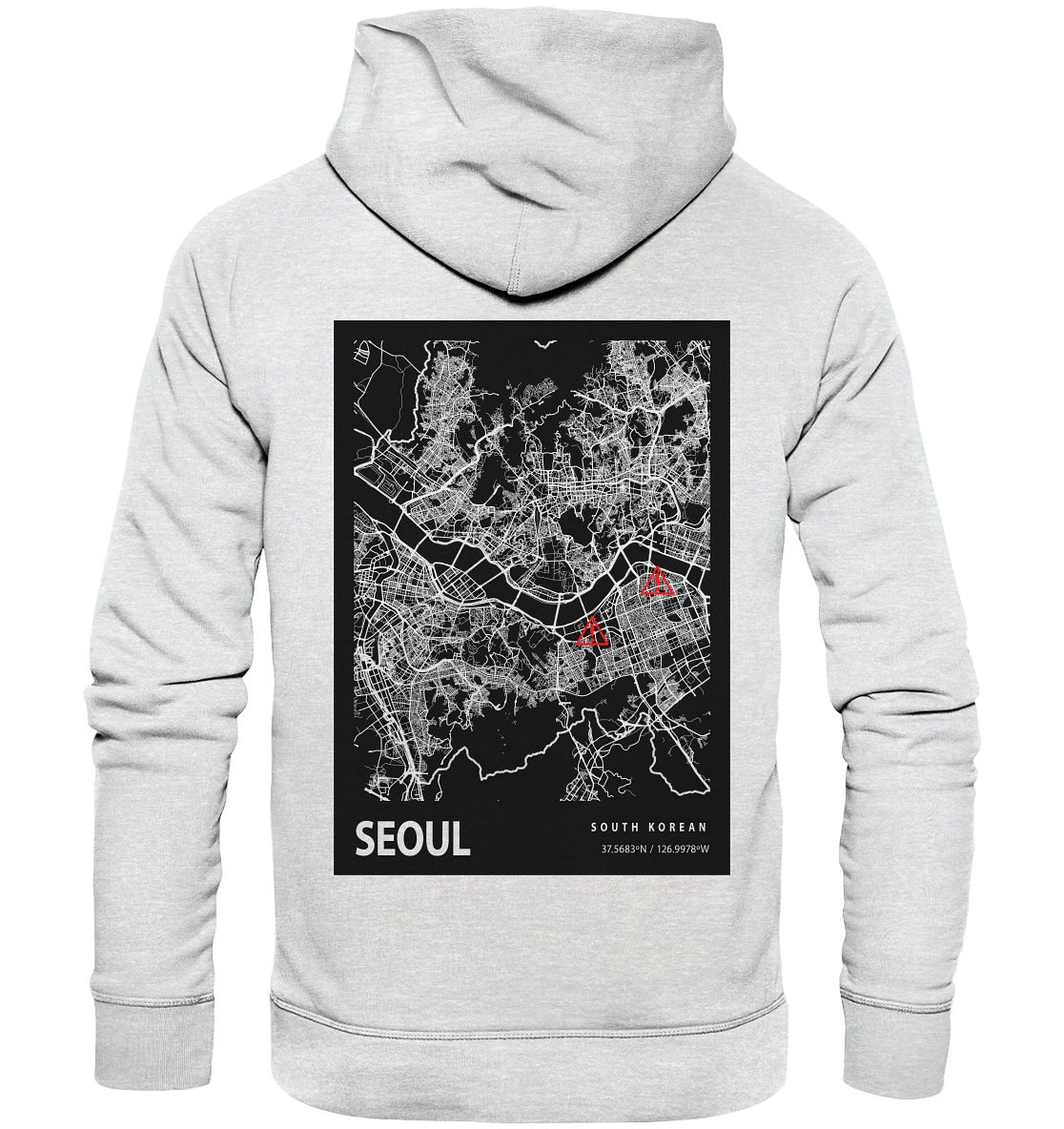 SEOUL Standorte  - Premium Unisex Hoodie