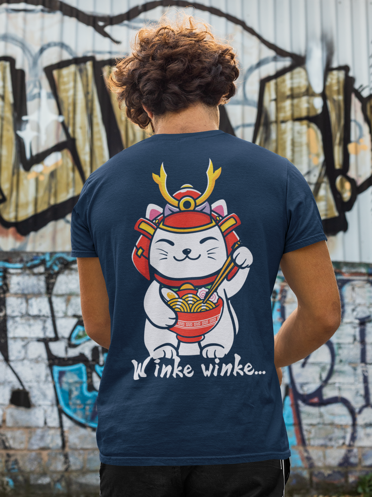 Winke Winke Katze.... - Premium Shirt