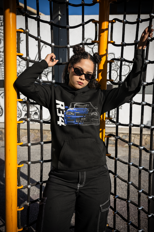 Skyline R34 two face  - Premium Unisex Hoodie