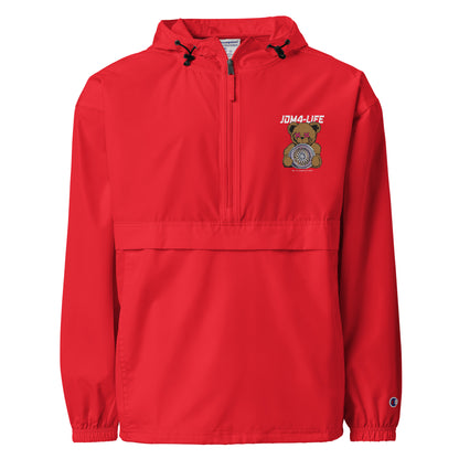 Bestickte, verstaubare Champion-Jacke JDM4-Life