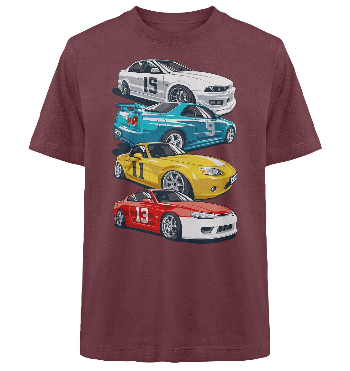 JDM Collage - Heavy Oversized Organic Shirt