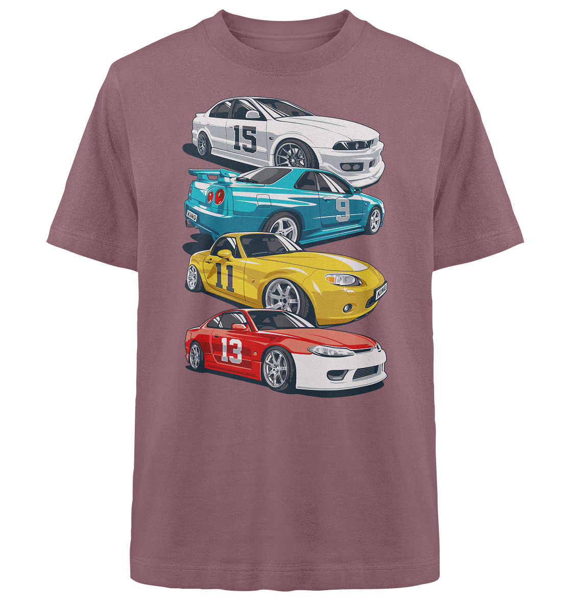 JDM Collage - Heavy Oversized Organic Shirt