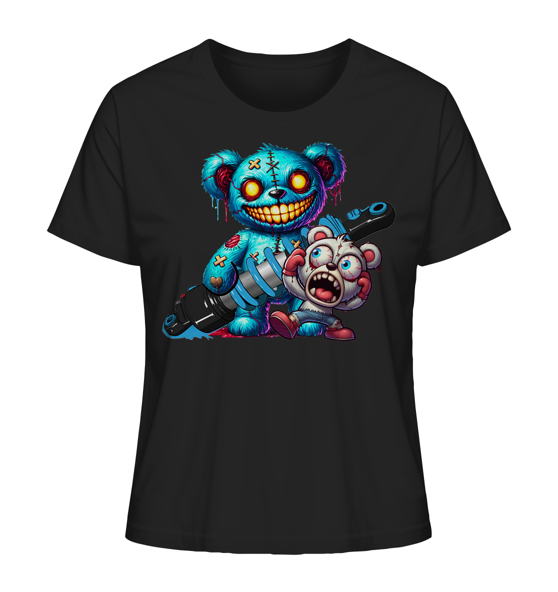 Static Zombie Teddy - Ladies Organic Shirt