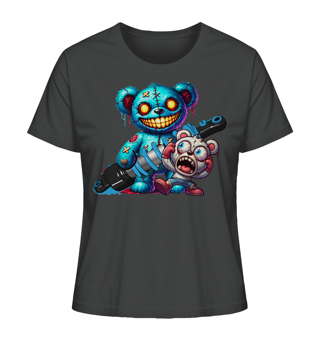 Static Zombie Teddy - Ladies Organic Shirt