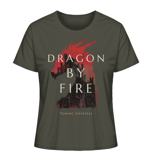 Dragon By Fire  - Ladies Organic Shirt
