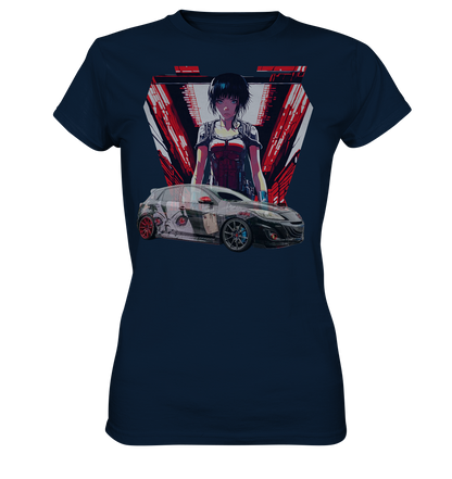 3 M P S Anime car  - Ladies Premium Shirt