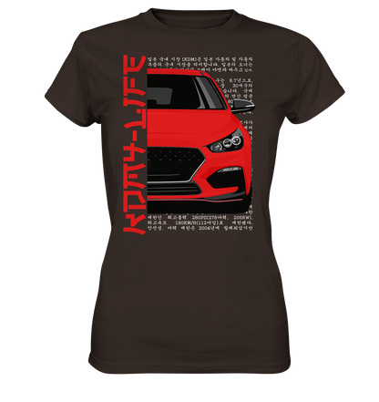 I30N Front Red - Ladies Premium Shirt