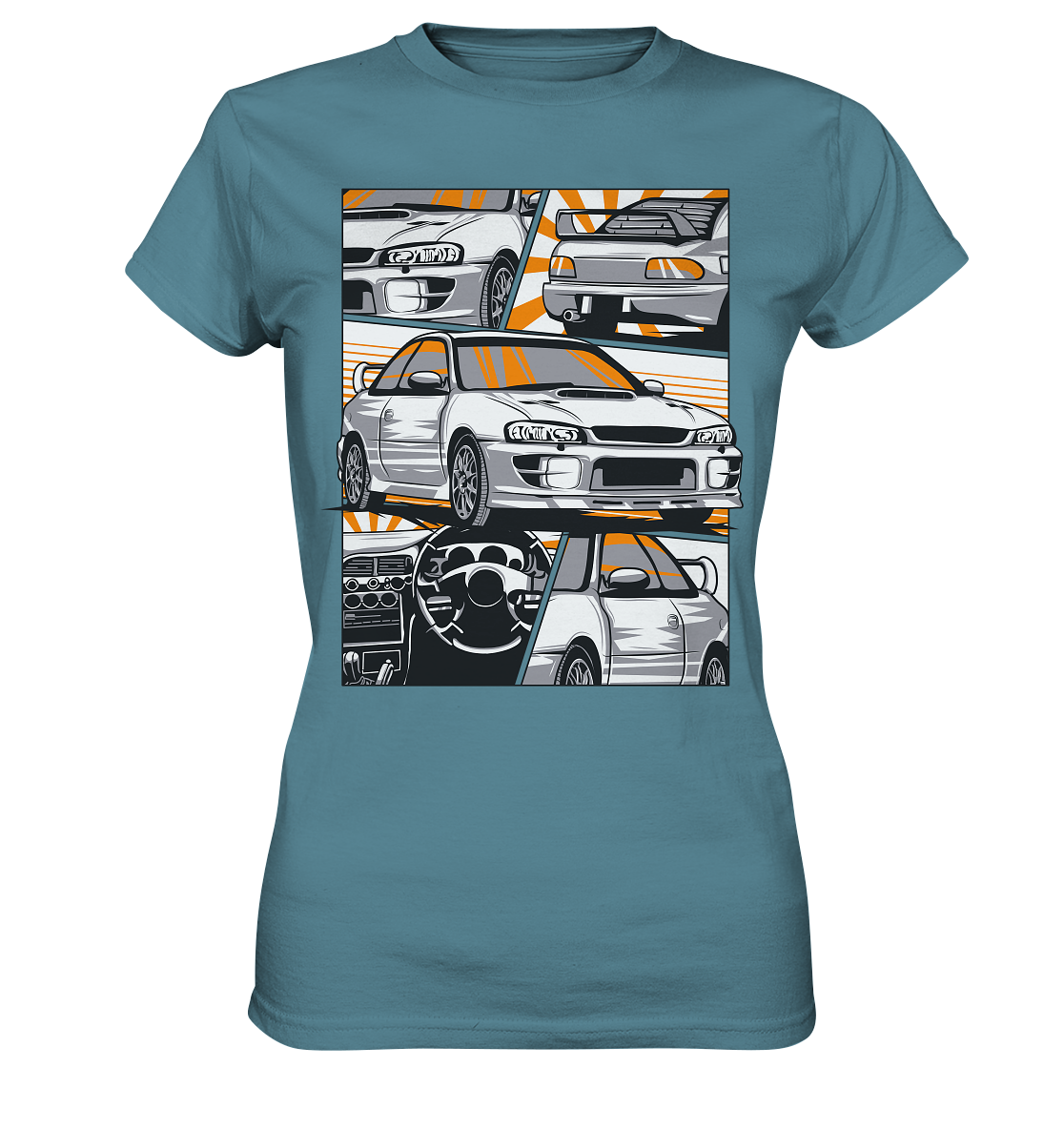GC8 Comic Collage - Ladies Premium Shirt
