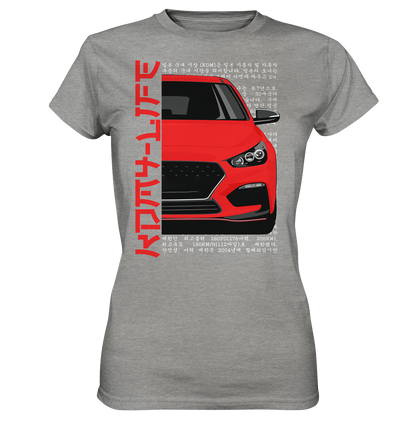 I30N Front Red - Ladies Premium Shirt