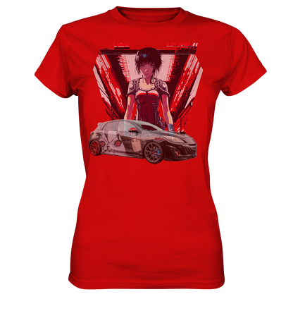 3 M P S Anime car  - Ladies Premium Shirt