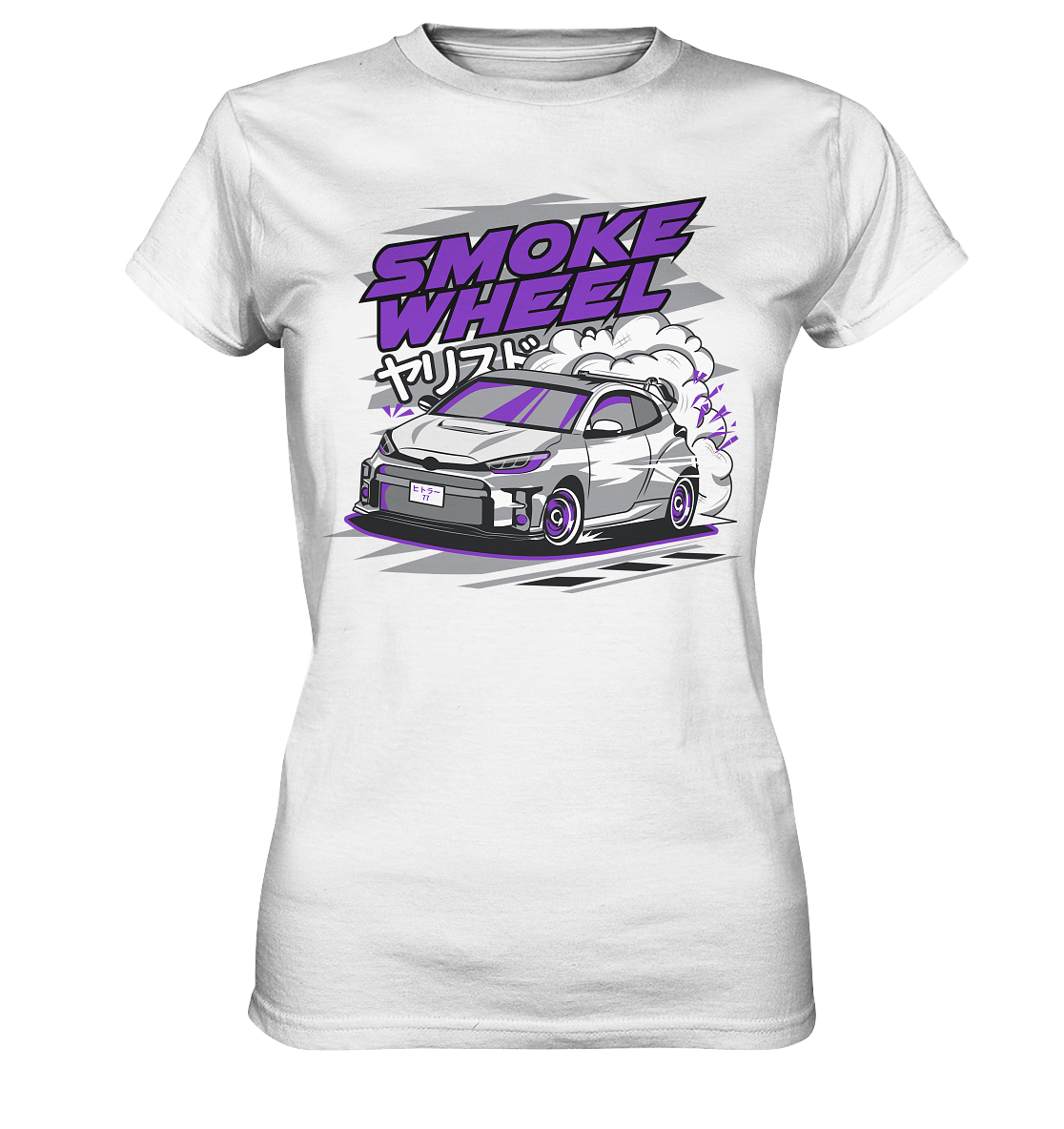Smoke Wheel GRMN Yaris - Ladies Premium Shirt