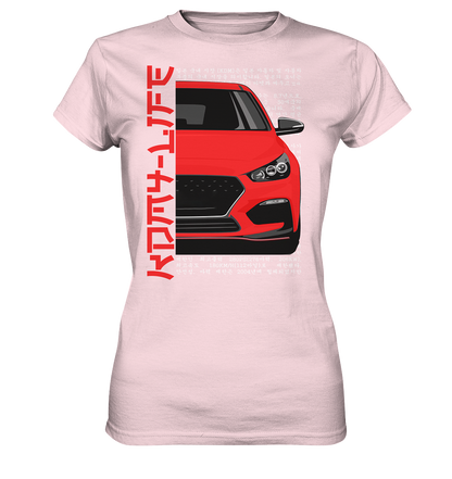 I30N Front Red - Ladies Premium Shirt