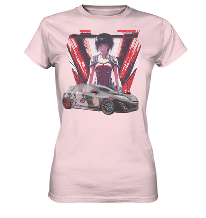 3 M P S Anime car  - Ladies Premium Shirt