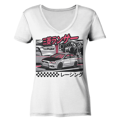 Lancer Collage - Ladies V-Neck Shirt