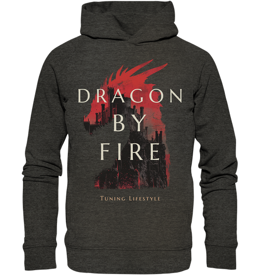Dragon By Fire  - Organic Fashion Hoodie