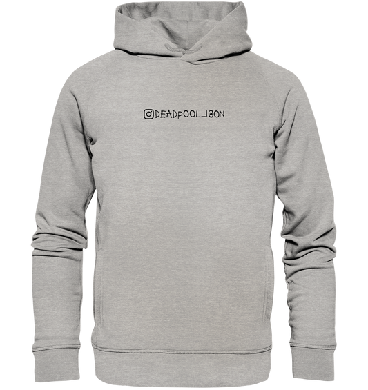 deadpool_i30n merch back and front  - Organic Fashion Hoodie
