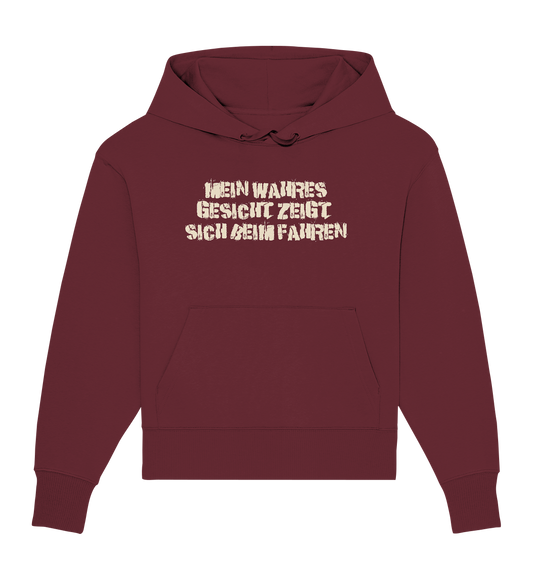 Mein wahres Gesicht.... - Organic Oversize Hoodie