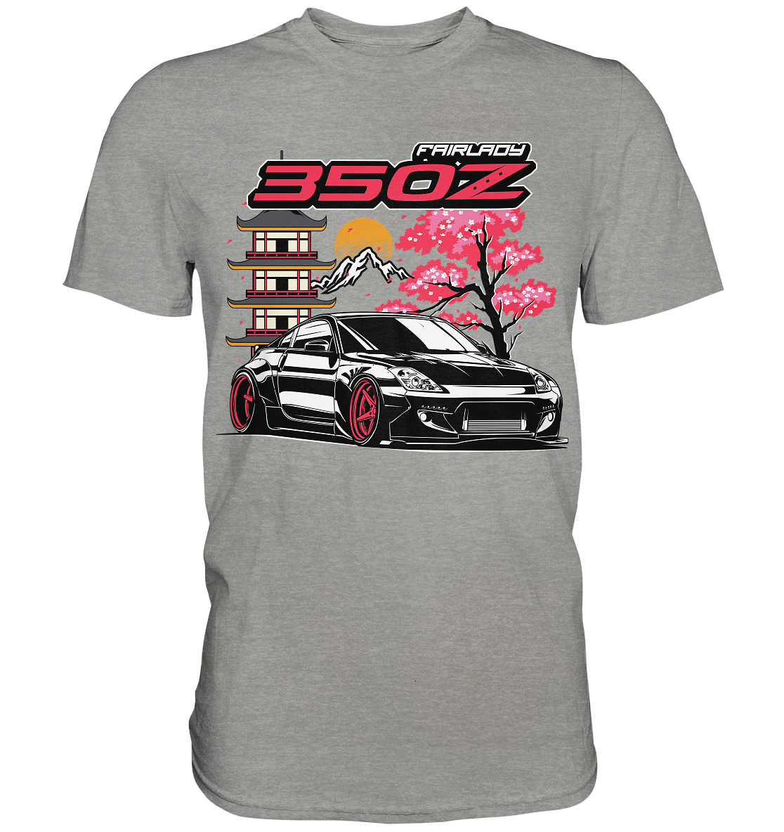 350Z Fairlady Z T-Shirt – JDM Tuner Car Tee For Nissan Fans (Black, XX-Large)