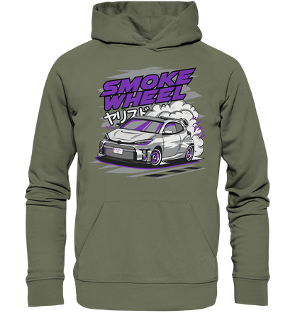 Smoke Wheel GRMN Yaris - Premium Unisex Hoodie