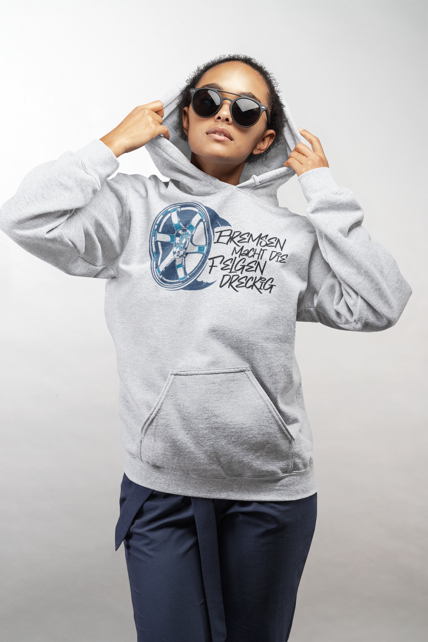 Bremsen macht die Felgen dreckig  - Premium Unisex Hoodie