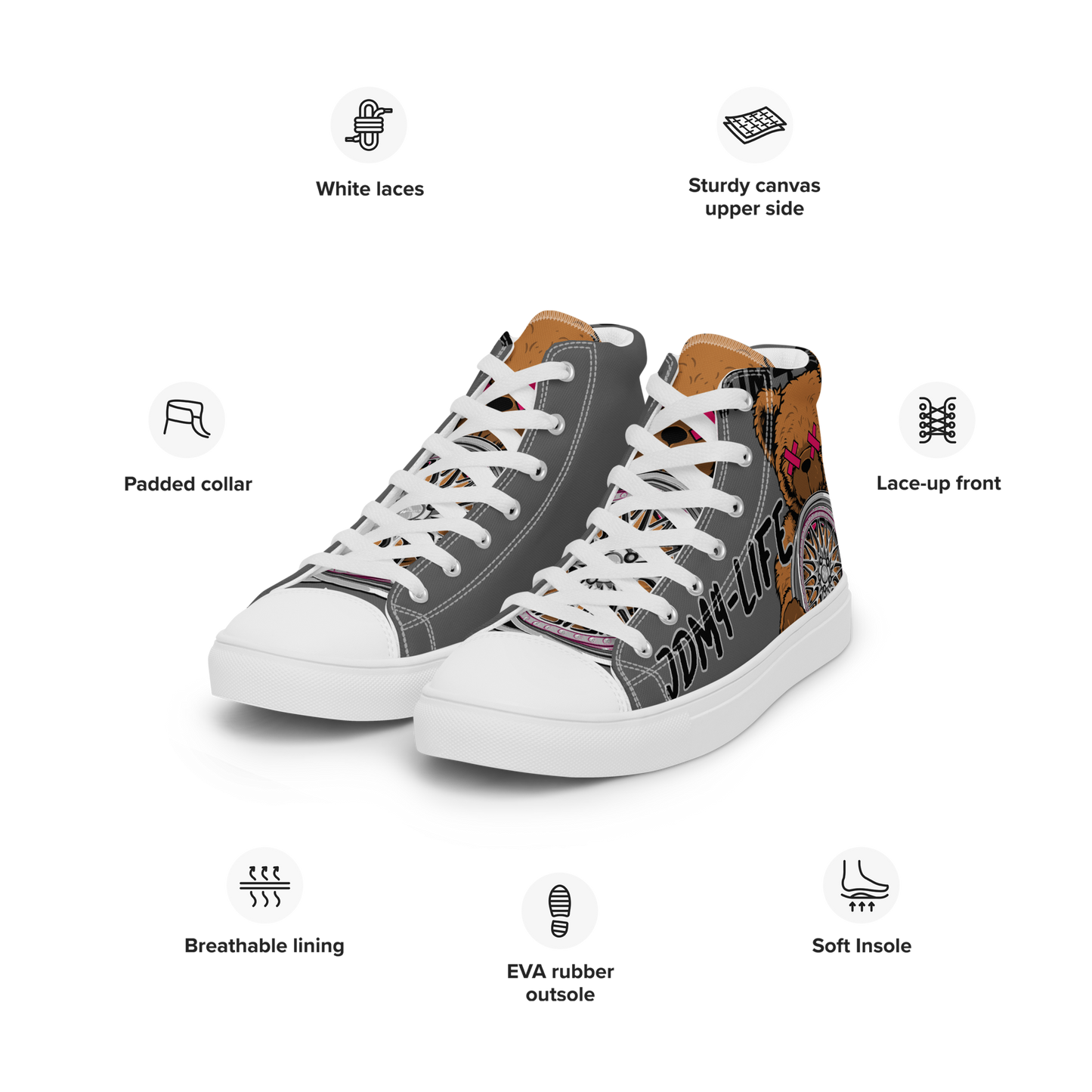 High-Top Leinenschuhe für Herren JDM4-Life