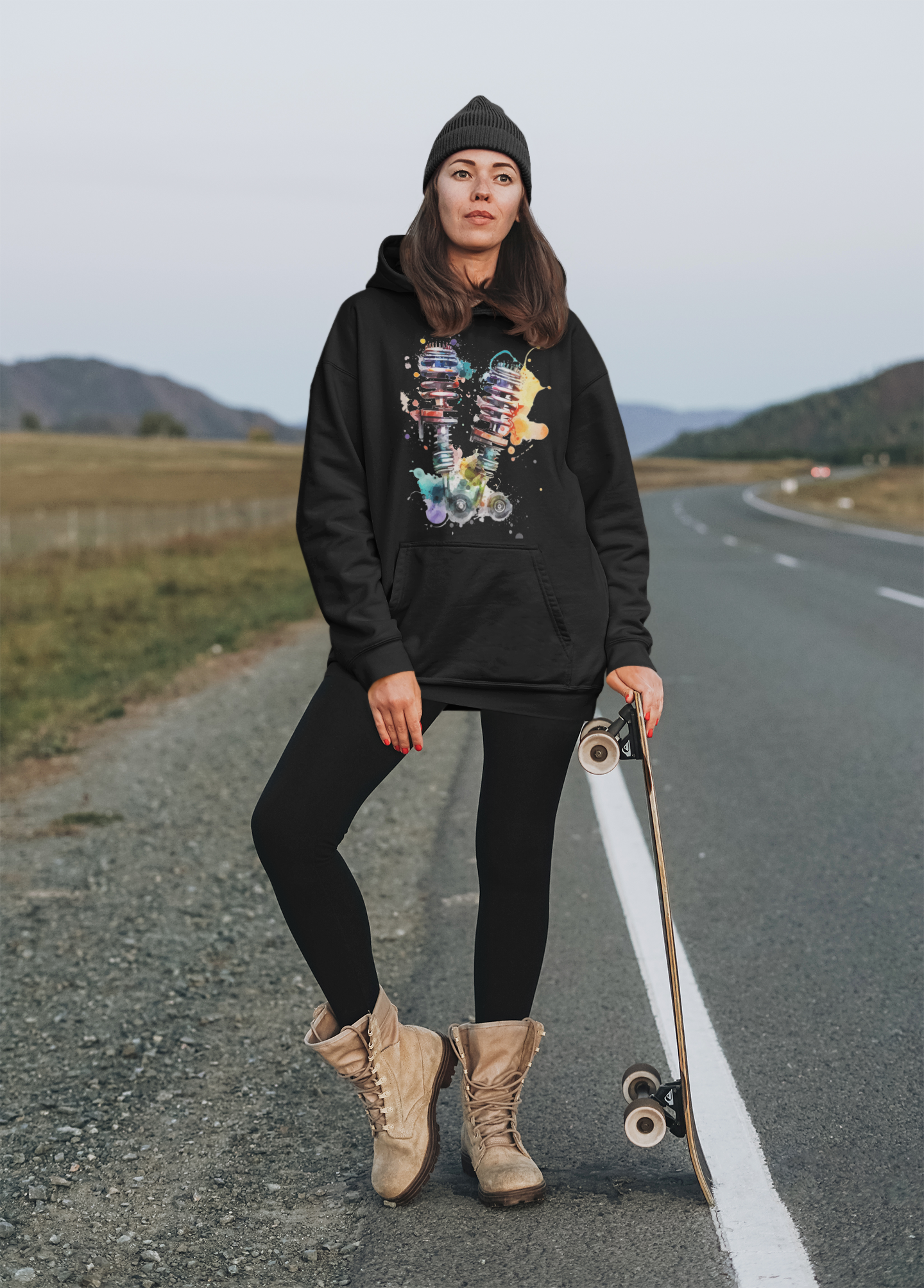 Colour Splash Stoßdämpfer - Premium Unisex Hoodie