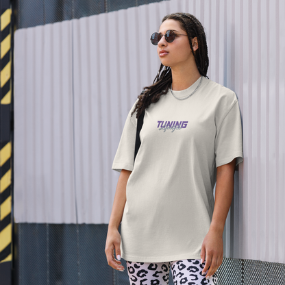 Oversized T-Shirt mit verwaschenem Look Tuning Lifestyle gestickt
