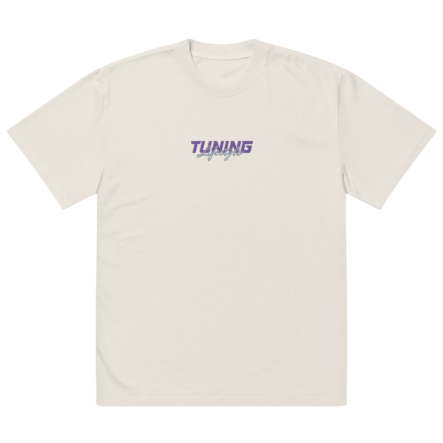 Oversized T-Shirt mit verwaschenem Look Tuning Lifestyle gestickt