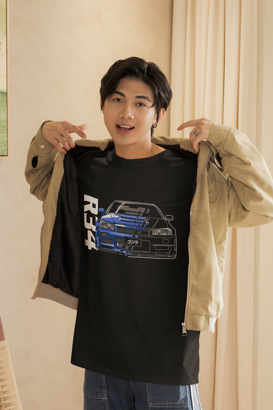 Skyline R34 two face  - Premium Shirt